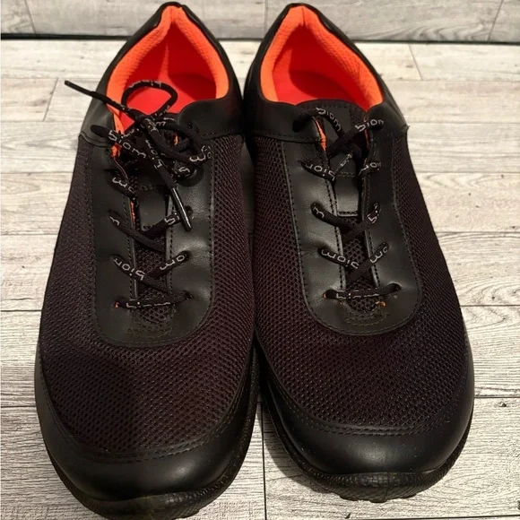Ecco Black and Orange Men's Shoes - Picture 3 of 6